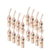 100pcs 2mm Acicular Banana 24K Gold Speaker Pin Speaker Wire Screw Lock Connector view 1