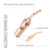 100pcs 2mm Acicular Banana 24K Gold Speaker Pin Speaker Wire Screw Lock Connector view 3