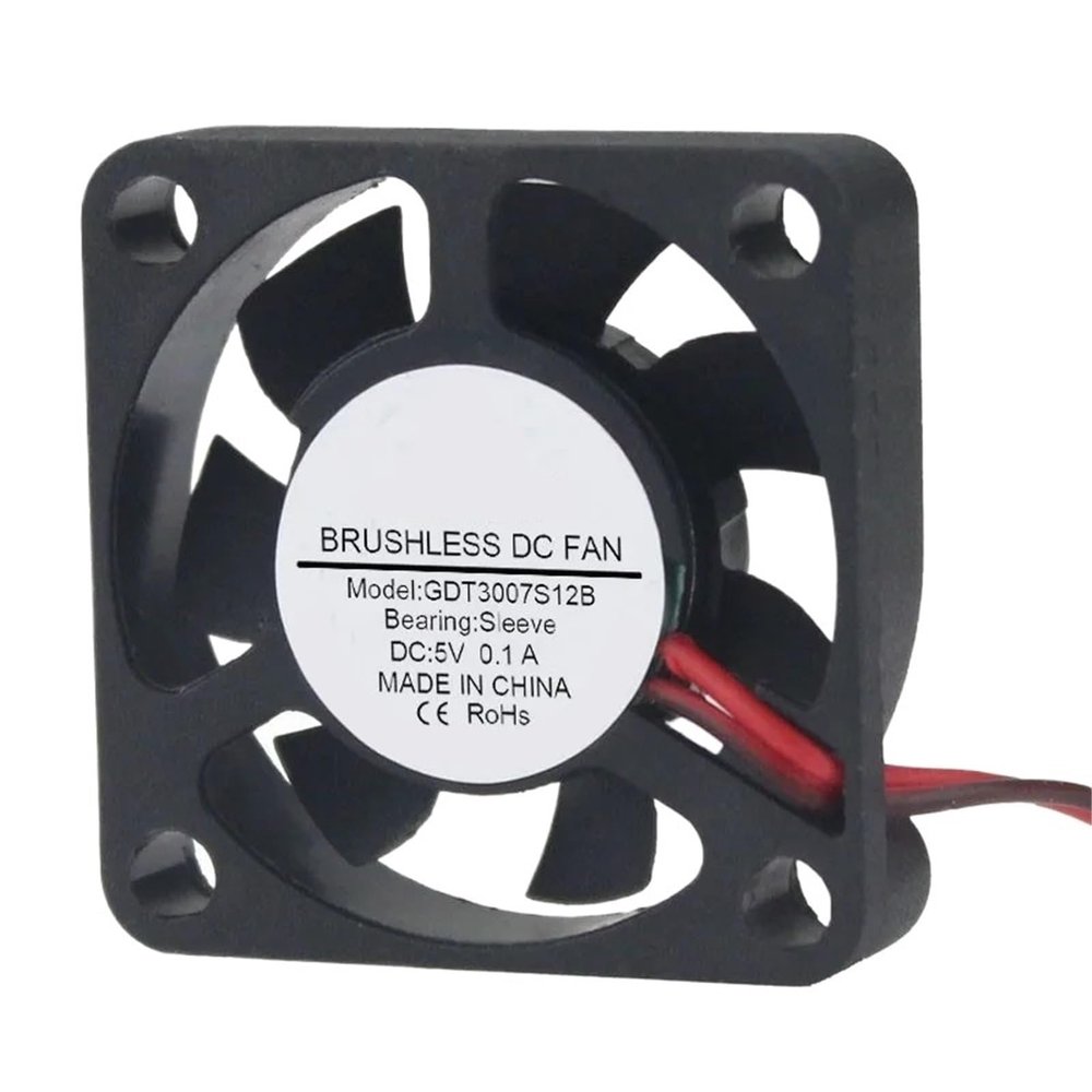 100 pcs 2Pin 5v 3007 30x30x7mm Silent Portable Small Cooling Fan 30mm x 7mm High Speed