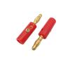 100Pcs Red Black Screw Banana Speaker Cable Wire Gold Plated Connector Adapter(Black Red) view 4