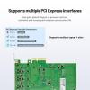 Lidkew Quad Ports Network Card with Intel I350 Chip.POE Gigabit Net Adapter 4 RJ45 Ports Power Over Ethernet LAN Ethernet Card High Height Bracket view 3
