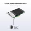 Lidkew Quad Ports Network Card with Intel I350 Chip.POE Gigabit Net Adapter 4 RJ45 Ports Power Over Ethernet LAN Ethernet Card High Height Bracket view 4