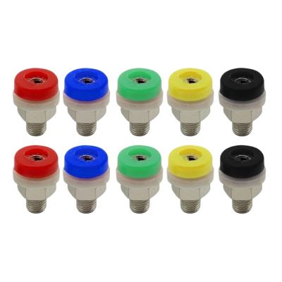 40pcs 2mm Banana Socket Binding Post Nut Banana Jack Electrical Connector Terminal Test Hole(20 Red 20 Black)