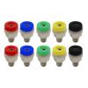 40pcs 2mm Banana Socket Binding Post Nut Banana Jack Electrical Connector Terminal Test Hole(20 Red 20 Black) view 1