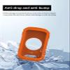 Case for Garmin Edge 850 Compact GPS Cycling Computer, WUNIAK Soft Silicone Protective Portable Scratch Shock Resistant Shell Case for Garmin Edge850,Orange view 2