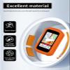 Case for Garmin Edge 850 Compact GPS Cycling Computer, WUNIAK Soft Silicone Protective Portable Scratch Shock Resistant Shell Case for Garmin Edge850,Orange view 3