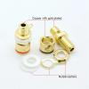 10pcs 4mm Red&Black Banana Socket Professional Binding Post Connector Brass with Gold Plated for 4mm Banana for Speaker view 4