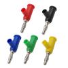 10Pcs 4mm Banana Terminal Binding Post Electrical Connector Adaptor 5 Colors(10Pcs Blue) view 1
