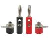 100pair Audio Speaker 4mm Banana &Socket Connector Kits Jack Panel Terminal Red&Black(100Pair Red) view 1