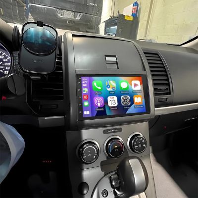 PHEZEN 7 inch Touchscreen Car Stereo for 2007-2012 Nissan Sentra, Android 13 Car Radio with Carplay & Android Auto GPS Navigation BT Mirror Link WiFi Backup Camera 2+32G