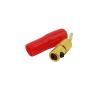 Gold-Plated 2mm Pin Banana Adapter Curved Small Banana Terminals Speaker Plugs Wiring Connector(1 Red 1 Black) view 4