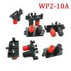1/5/10Pcs WP2-10A 4mm Banana Socket External Audio Jack Speaker Amplifier Wire Spring Terminal Switch Connector Straight/Bend(2P Bend Pin,10Pcs) view 3