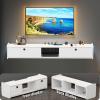 Simple TV Stand Floating TV Cabinet Wall Mounted Storage Shelves Living Room Cabinet(100 * 23 * 23CM) view 3