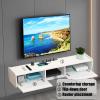 Simple TV Stand Floating TV Cabinet Wall Mounted Storage Shelves Living Room Cabinet(100 * 23 * 23CM) view 4