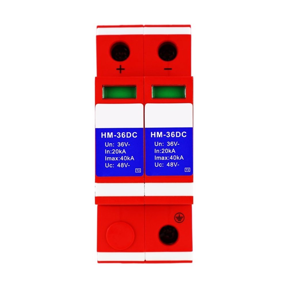 DC Power Supply Arrester 36V-48V Photovoltaic Energy DC Surge Protector HM-36DC