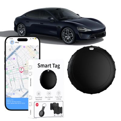 Car GPS Tracker for Vehicles - Hidden Tracking Devices for Cars, No SIM Card Required, Available for Android and iOS, Car Vehicle Tracking Device for Car, Wallet, Pet (Black)