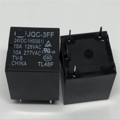 JQC-3FF 005/5VDC/9VDC/012/12VDC/024/48VDC-1HS/1HS(551)/1HS(555)/1HST(555) (T73-1A) Relay 4pins 1Pcs(JQC-3FF 12VDC-1HS551) (JQC-3FF 24VDC-1HS551)