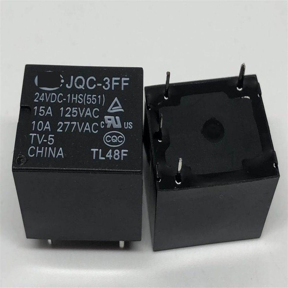 JQC-3FF 005/5VDC/9VDC/012/12VDC/024/48VDC-1HS/1HS(551)/1HS(555)/1HST(555) (T73-1A) Relay 4pins 1Pcs(JQC-3FF 12VDC-1HS551) (JQC-3FF 24VDC-1HS551)