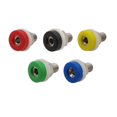 2/5 Pcs 2mm Banana Socket Jack Binding Post Terminal for 2mm Banana Test Connectors Red Black Blue Green Yellow(Yellow,2Pcs)
