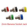 2/5 Pcs 2mm Banana Socket Jack Binding Post Terminal for 2mm Banana Test Connectors Red Black Blue Green Yellow(Yellow,2Pcs) view 2