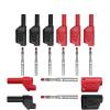 10/20/100 PCS 4mm Insulated Multimeter Test Leads Banana Plugs Male Stackable Connectors with Banana Jack Adapters(Red,10 PCS) view 1