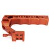 SZYingXian NATO Top Handle, Quick Release NATO Grip with 4 Cold Shoe Adapters for DSLR Camera Cage, Universal Top Handle with 3/8-16 and 1/4-20 Thread Holes (Orange) view 2