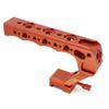 SZYingXian NATO Top Handle, Quick Release NATO Grip with 4 Cold Shoe Adapters for DSLR Camera Cage, Universal Top Handle with 3/8-16 and 1/4-20 Thread Holes (Orange) view 3