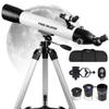 FREE SOLDIER Telescope for Adults High Powered 90mm Aperture 700mm Refractor Telescope for Astronomy Enthusiasts (28X-234X) with Classic Stable Tripod Base & Smartphone Adapter (White) view 1