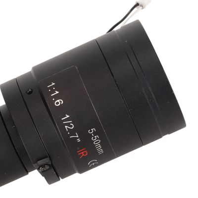 CCTV Lens F16. HD 4MP Mount, Manual Zoom Lens for Security Camera, 5 50mm Length with 76 88. Field of View, Aluminum Alloy and Glass Construction for IP AHD Cameras