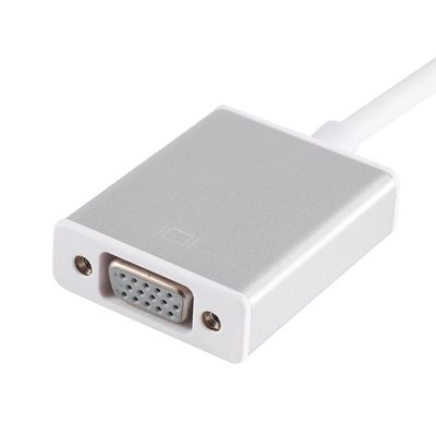 Bewinner USB 3.1 Type C Reversible to VGA Adapter Lightweight Aluminum for 12 Inch Mirror Display Gold Color (Silver)