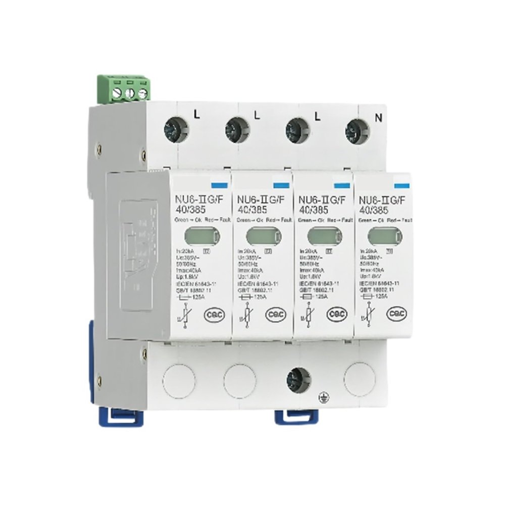 NU6 Surge Protector, NU6-G/F 100kA/385V 3P+N(R)