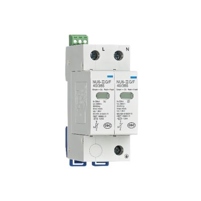 NU6 Surge Protector, NU6-G 40kA/385V 1P+N(R)