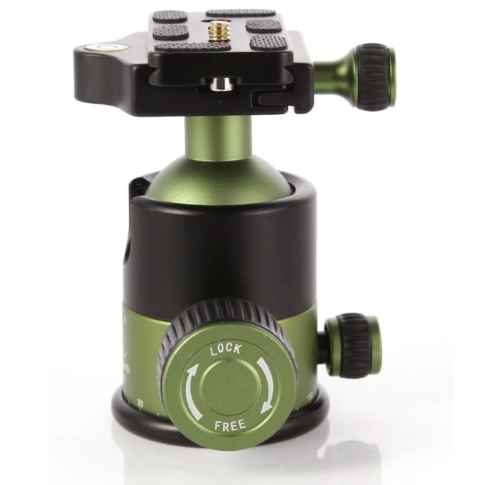 Fotga 360 Panoramic Professional Heavy Duty Tripod Ball Head W/Arca Swiss Quick Release Plate Bubble Level for DSLR Mirrorless Camera Camcorder 1/4" 3/8" Tripod Monopod