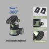 Fotga 360 Panoramic Professional Heavy Duty Tripod Ball Head W/Arca Swiss Quick Release Plate Bubble Level for DSLR Mirrorless Camera Camcorder 1/4" 3/8" Tripod Monopod view 3