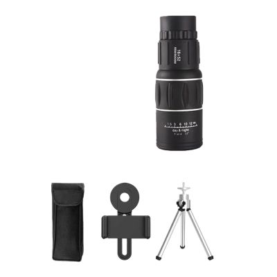16x52 High Definition Monocular Telescope - Portable, Long Range, Sharp Images for Outdoor Sports, Camping, Travel (SET1)