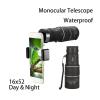 16x52 High Definition Monocular Telescope - Portable, Long Range, Sharp Images for Outdoor Sports, Camping, Travel (SET1) view 4