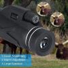 80X100 HD Hiking Zoom Binoculars - Waterproof Outdoor Camera Optical Lens with Monocular Telescope view 2