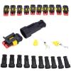 10 Kit 2 Pin Way Sealed Water Proof Electrical Wire Connector Plug Car Auto Sets view 1