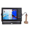 Torvex Marine Plotter, 10.4in Color TFT LCD Fish Finder Chartplotter Compatible with XINUO Chart Fish Finder, Seabed Tracking Auto Range Shift with Transducer for Boat Navigation view 2