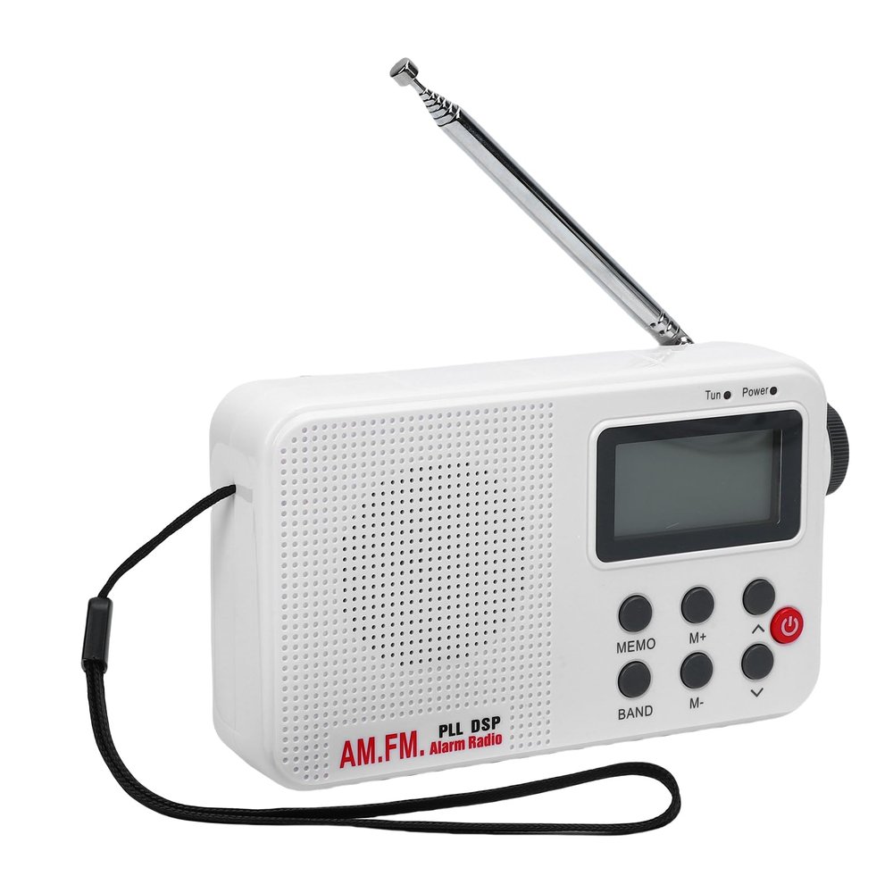 Zunate Portable AM FM SW Radio with Digital LCD Display, 5W Speaker, 3.5mm Earphone Jack, Telescopic Antenna, Compact Travel Radio for Home, Outdoor, and Emergency Use