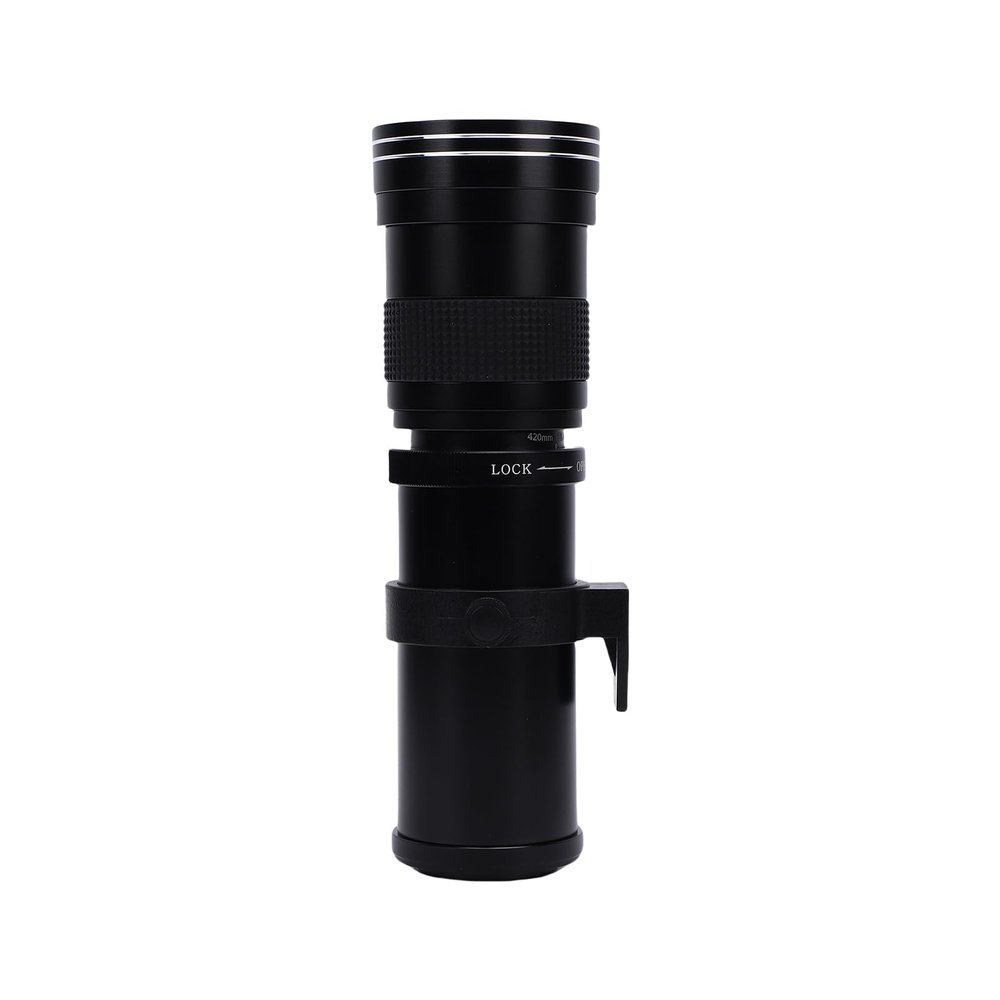 Wisoqu 420-800mm Manual Telephoto Zoom Lens for, Ultra telephoto, Integrated Mount Design, Multifaceted Solution, Adjustable Aperture
