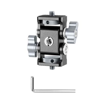 1Set Two Head Camera Holder for Various Accessories Offer Full Angled Adjustability for Professional Filming Monitors Holder