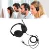 Telephone Headset with Microphone, Cell Phone Headset, Noise Canceling Dual 35mm. Jack Headset for PC Communication, Low Distortion Comfortable ABS Binaural Headset view 2