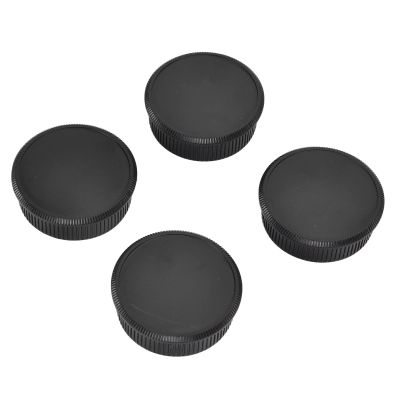 4-Piece M42 Screw Mount Camera Body Cap and Lens Rear Cap Cover Set, Hard Plastic Protective Caps for M42 Screw Mount Camera Body and Lenses