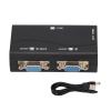 AYNEFY Vga Splitter, Ga Abs Construction, 1 in 2 Out Vga Splitter, Baci97 with 1080P Hd Resolution for Screen Duplication and Presentations view 1