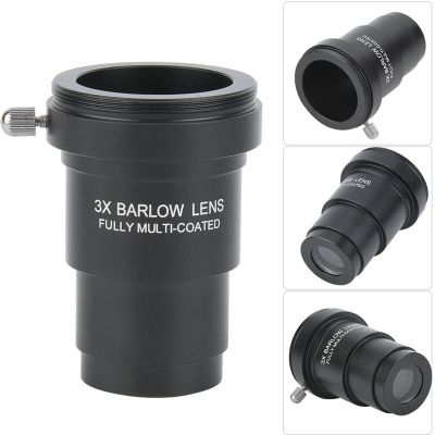 ciciglow 3X Barlow Lens, Antideformation Antideformation and Durable Thread Interface M42x0.75 for 1.25-inch Astronomical Telescope Ocular