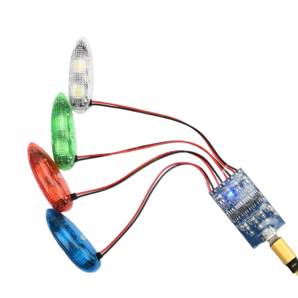 Burst Flash Module Wirelest Navigation Light Airplane Night Navigation Led Flash for Rc Airplane Fixed Wing FPV Drone Ioys Part New 2026 High for Electronic Component, Precision