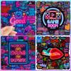 AOZVPEV Motivational Inspirational Stickers 200 Pcs Positive Affirmation Quote Neon Sticker Packs, Cool Game Neon Stickers, Waterproof Vinyl Stickers for Water Bottles Laptop Phone view 2