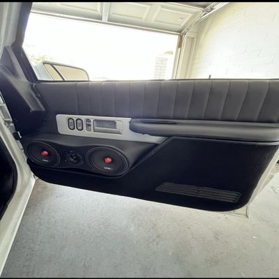 Custom Truck Door Panel Speaker pods Compatible with 90-94 Chevy GMC OBS Burgundy Pair Left and Right Speakers not Included