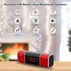 SEMIER Small Digital FM Radio with Bluetooth Speaker, Portable Rechargeable USB/SD Card MP3 Player Radio with Wireless Speaker and Headphone Jack for for Home/Outdoor view 2